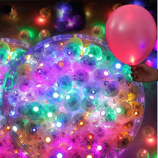 kit 10 Mini Bolinha Led para Balão a prova d'água para decoração de Aniversário 1.4cm