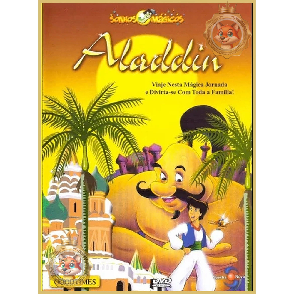 DVD DESENHO INFANTIL RARO ALADDIN GOODTIMES - ORIGINAL E LACRADO ...