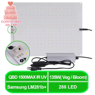 Samsung LM281B+ Quantum Grow LED Light 135W Dimmable Veg e Bloom, diodos, 1000W Alto FFPD