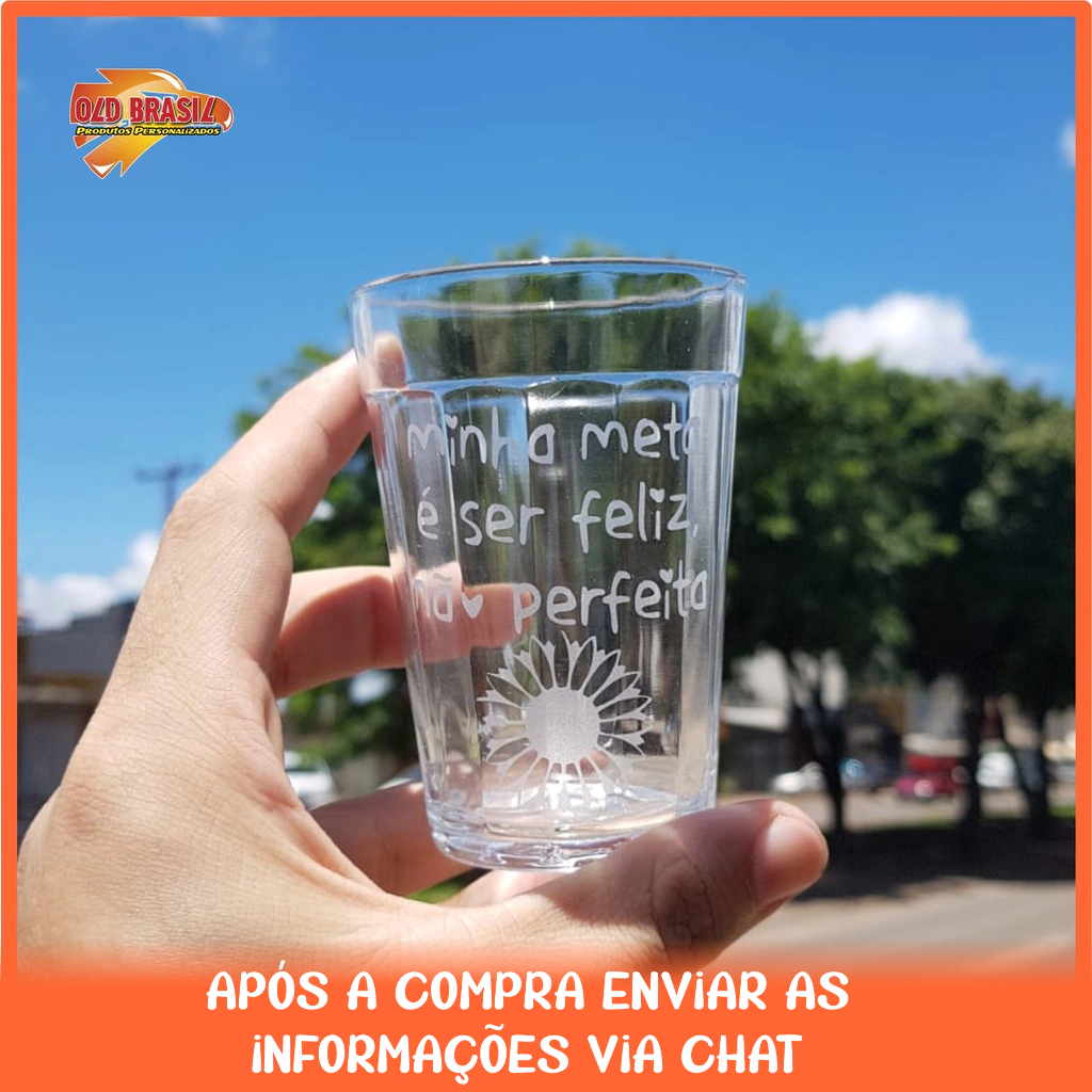 Copo Americano 190ml - Vidro - Personalizado (TRANSPARENTE)