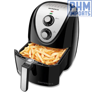 Fritadeira Sem Óleo Air Fryer 5L, Mondial, Preto/Inox, 1900W, 110V - AFN-50-BI
