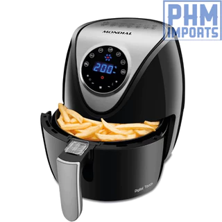 Fritadeira Sem Óleo Air Fryer 3,5L, Mondial, Preto/Inox, 1500W, 220V - AF-30-DI