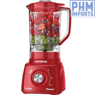 Liquidificador Turbo Power Mondial Vermelho 550W 220v L-99 FR