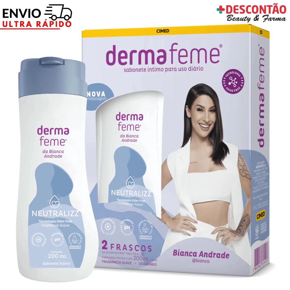 Kit Sabonete Ntimo Dermafeme Neutralizz Neutralizador De Odores