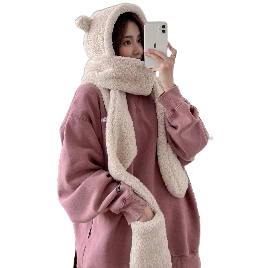 Lindo Chapéu/ Touca De Inverno Da Moda Estilo Coreano para proteger do frio