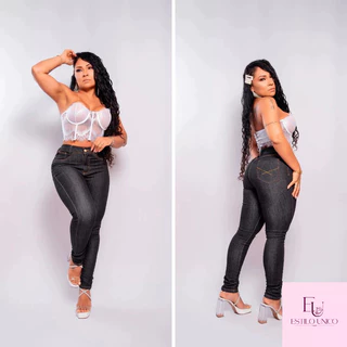 Calça Jeans Preta Lisa, conforto e estilo em uma peça classica