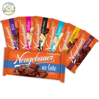 Kit Barra De Chocolate Neugebauer C/10 ou C/5 Unidades 90g - Ao Leite, Meio Amargo, Branco, Amendoim