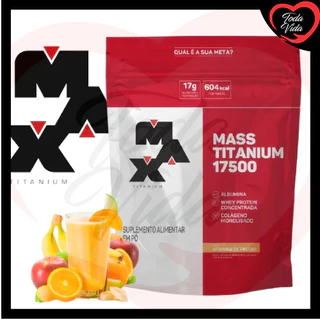Massa 17500 Hipercalorico 3kg Vitamina de Frutas Max Titanium