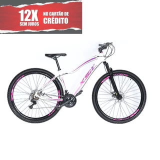Bicicleta Aro 29 Ksw Feminina 24 Marchas Freio A Disco Bike Mtb
