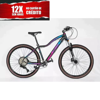 Bicicleta Bike Aro 29 KSW 12V Feminina Alumínio MTB K7 11x52 Dentes - Cabeamento Superior Interno