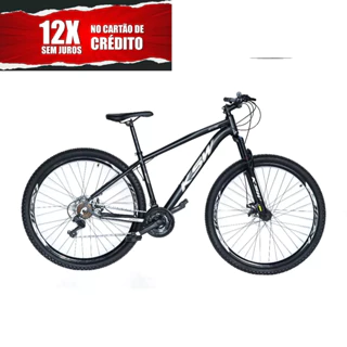 Bicicleta Bike Aro 29 KSW XLT 200 MTB Alumínio 24V Marchas Rapid Fire - Cabeamento Superior Interno