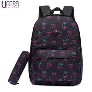 Mochila Escolar Feminina Resistente Faculdade Estojo Moderno Espaçoso