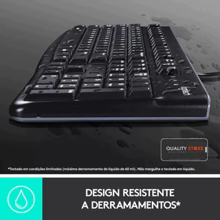 Teclado Com Fio Usb Logitech K120 Com Layout Abnt2