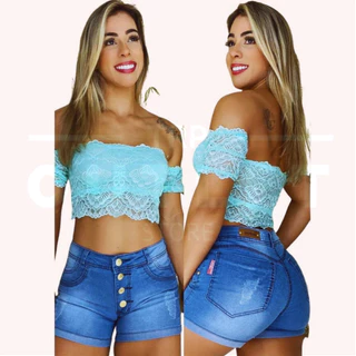 Short Jeans Shortinho Feminino Curto Claro Versatilidade e Conforto em Estilo Casual