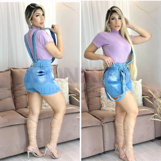 Salopete Jeans Feminina Clara, Online Shopping