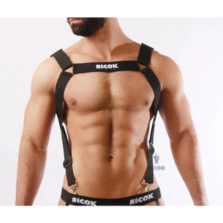 Harness Suspensório ID! Ricok Couture Arreio Peitoral Masculino LGBT