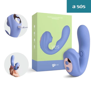 Vibrador e Sugador Estimulador de Clitóris Recarregável Go Vibe Yes - A Sós