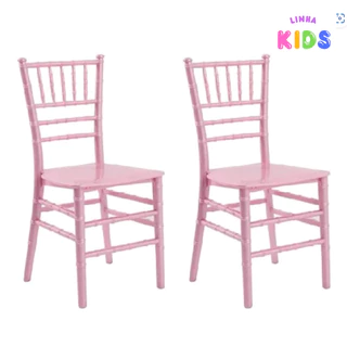 Conjunto 2 Cadeiras Tiffany Infantil em Polipropileno - Cores