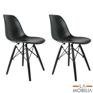 Conjunto 2 Cadeiras Eames Eiffel Pés Em Polipropileno Adulto - Cores diversas Escrivaninha Escritorio