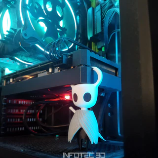 Suporte de Placa de Vídeo Hollow Knight da Infotec 3D Suporte para GPU 74mm a 100mm