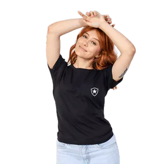 Camiseta Blusa de Time Feminina Botafogo Lançamento
