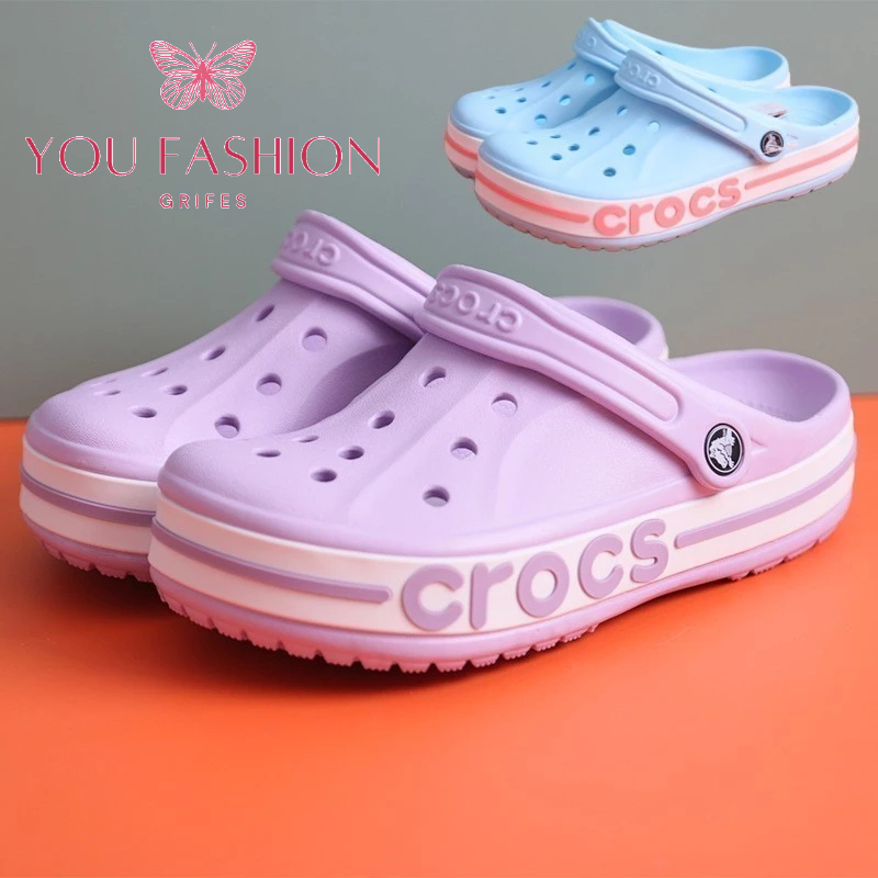Crocs Sapatos Femininos Sandálias Casuais De Praia