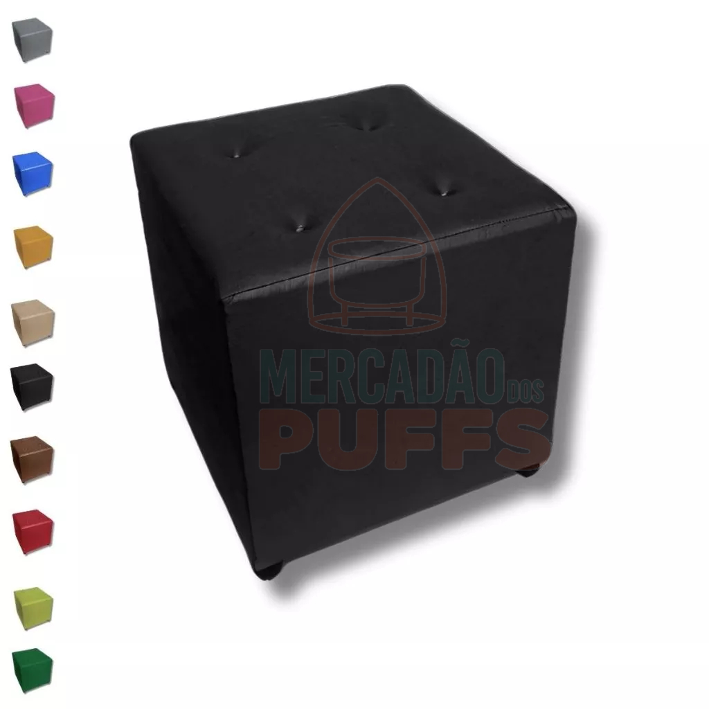 Puff Cubo Quadrado banco banquinho decorativo 40x40 | Shopee Brasil