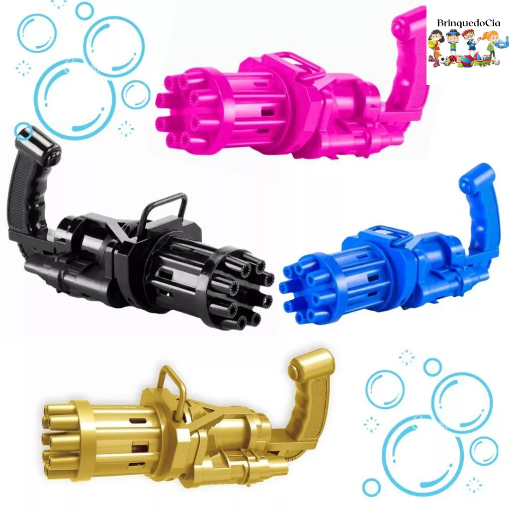 Pistola Automático de água Faze Bolhas de brinquedo elétrico