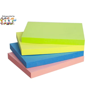 1/2/4/6 UNIDADES BLOCO DE NOTAS ADESIVO QUADRADO Grande 76x101mm - cores vivas