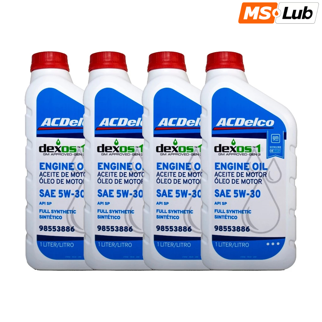 Kit 4 Acdelco 5w30 Sintético dexos 1 - para Correia banhada a Óleo ...