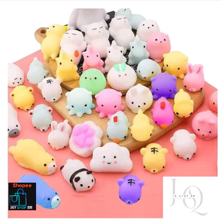 KIT 100 Pç Bichinhos Mochi Macio De Apertar Alivio Estresse Fidget