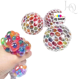 KIT 1/2/4/6 Brinquedo Bolinha UVAS Anti Stress Squishy Mesh Ball Satisfatório Stress Bola Uva Crianças Macio