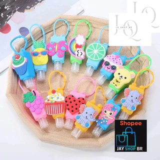 Kit 1/2/3 peças Porta Álcool em Gel Com Estampa Colorido Estilos Varios