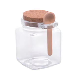 Porta Tempero Lyor de Vidro com Colher e Tampa 310ml