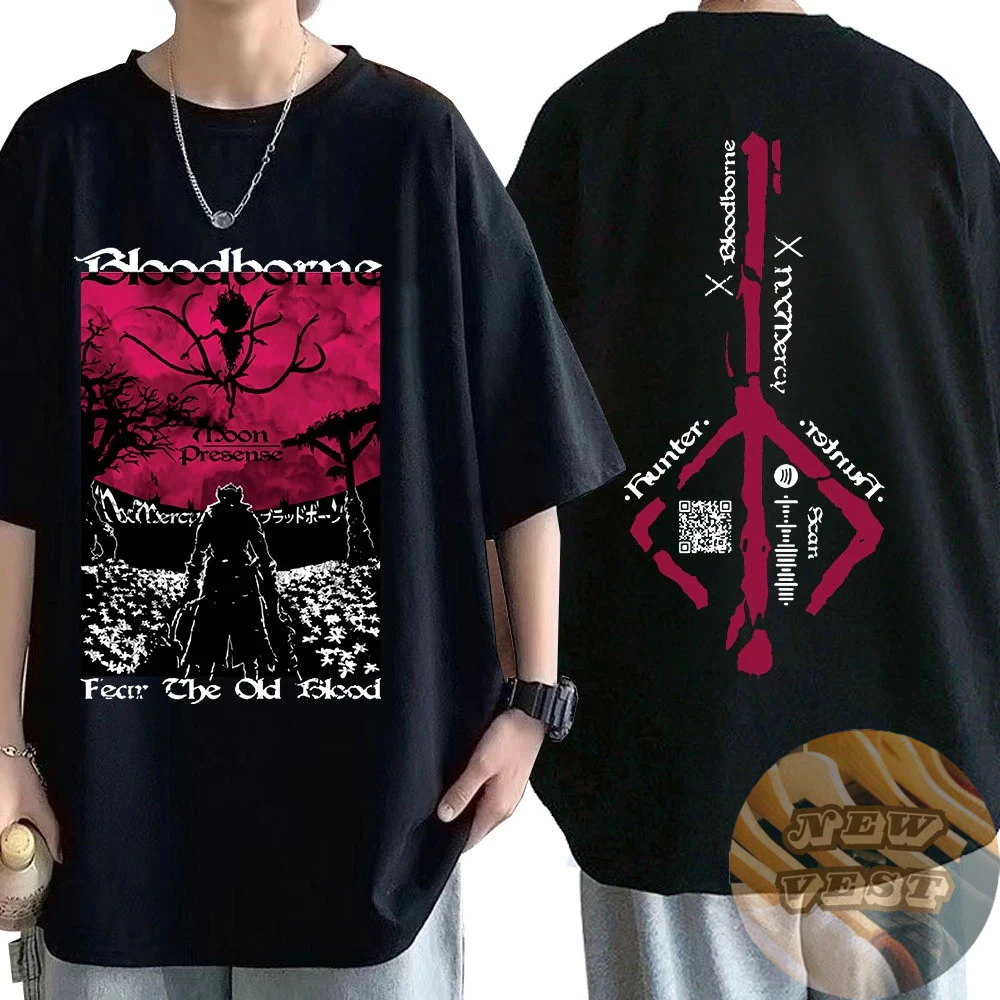 Camiseta Bloodeborne Streetwear Skatista Camisa Unissex 100% Algodão - Envio Rápido
