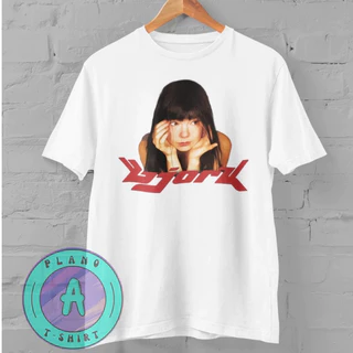 Camiseta Qualidade Bjork Varias Estampas Algodão Unissex Lançamento Cantora Pop Alternativo Temos Plus Size Envio Rapido