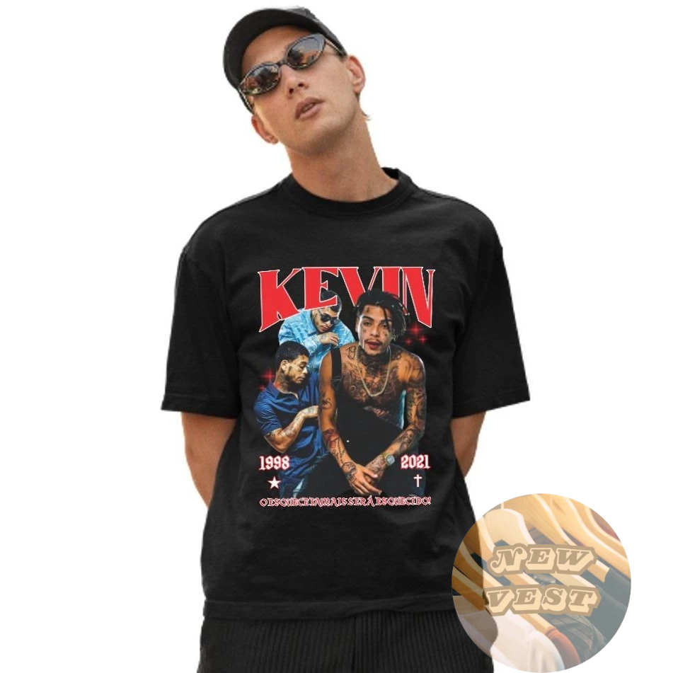 Camiseta Unissex Mc Kevin Vintage Algodão Alta Qualidade Envio Rapido Temos Plus Size