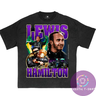 Camiseta Vintage Lewis Hamilton Artista Camisa Unissex 100% Algodão - Envio Rápido