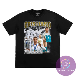 Camiseta Vintage Cristiano Ronaldo Artista Camisa Unissex 100% Algodão - Envio Rápido