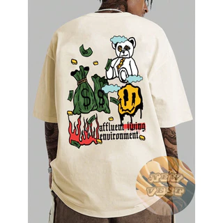 Camiseta Unissex URSO SMILE MONEY Algodão Alta Qualidade Envio Rapido Plus Size