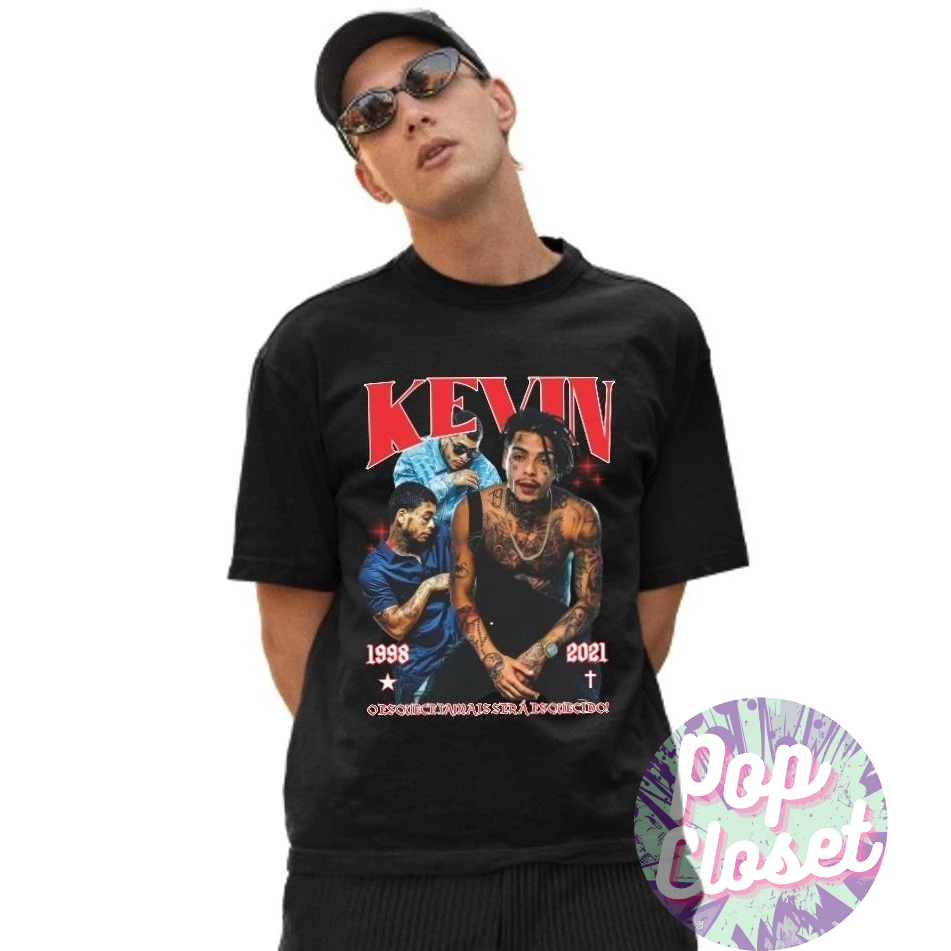 Camiseta Mc Kevin Unissex 100% Algodão - Envio Rápido