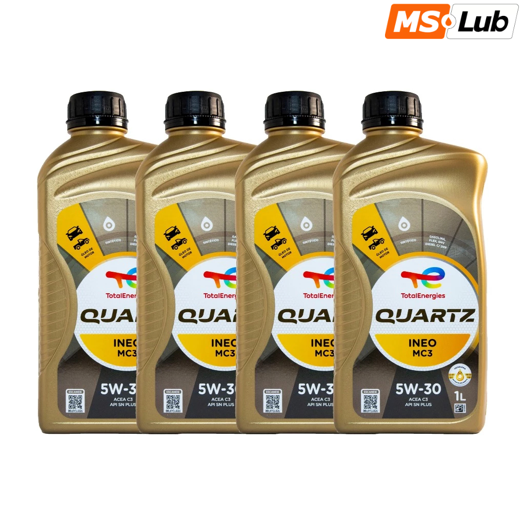 Kit 4 Total INEO MC3 5W30 Sintético API SN PLUS | Shopee Brasil