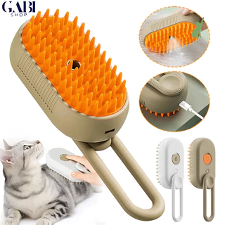 Escova A Vapor Para Gatos Cães Escovas Elétricas Pelos Pentes Massagem Animais Estimação GABI SHOP