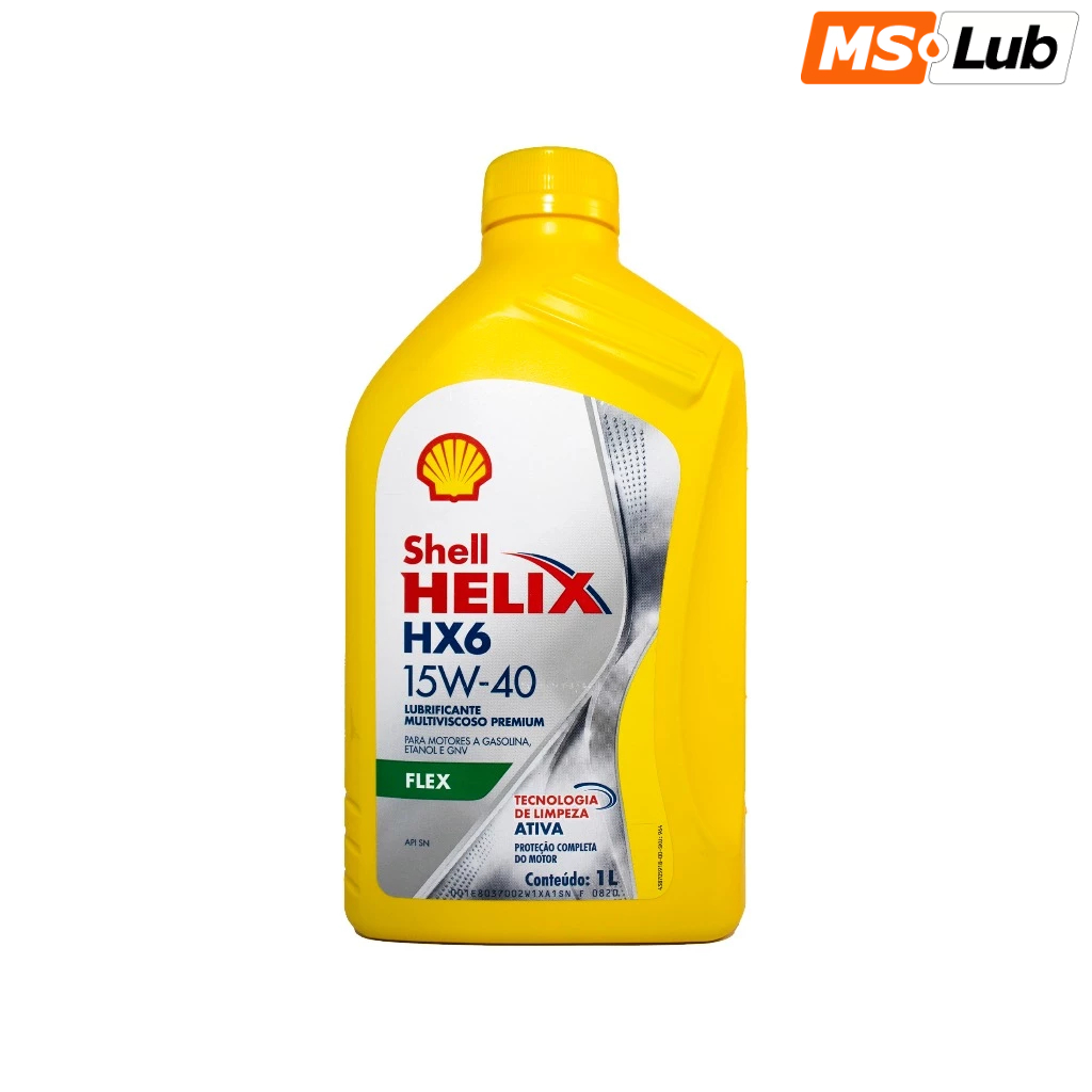 Shell 15W40 Hx6 Helix Semissintético API SL | Shopee Brasil