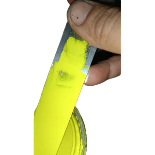 Tinta automotiva base poliéster amarelo limão Alta cobertura