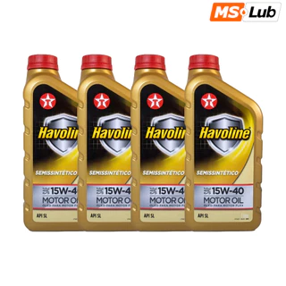 Kit 4 Texaco Havoline 15W40 Semissintético API SL
