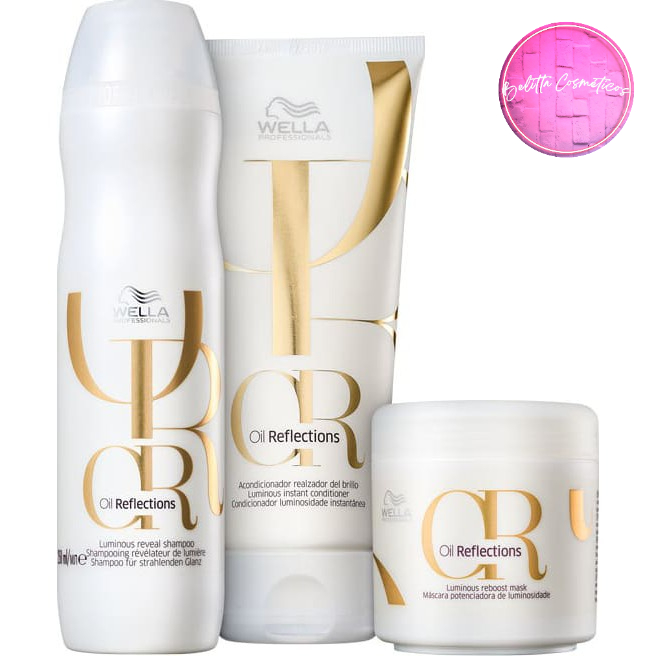 Kit Wella Professionals Oil Reflections Tratamento 3 Produtos ...