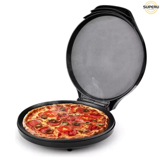 Maquina elétrico grill 110v preto para assar pizza maker 1000w