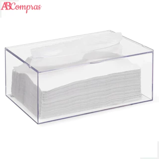 Caixa Com Tampa Articulável Acrílica Papel Toalha Lenço Interfolhado Arthi em Oferta na Shopee
