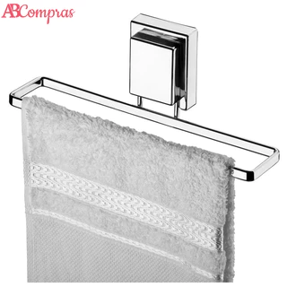 Suporte Porta Toalha Banheiro Toalheiro Rosto Banheiro Lavabo Pano de Prato Cozinha Com Ventosa Sem Furo Cromado Future
